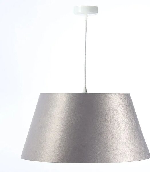 Srebrna lampa wisząca z trapezowym kloszem - S407 L9-L01