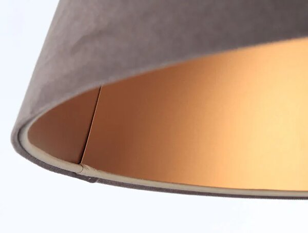 Brązowa trapezowa lampa wisząca nad stół 2X S409 F8-E46