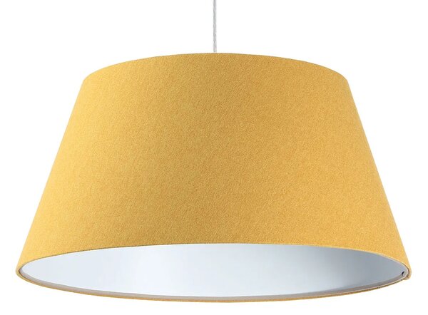Żółto-biała lampa wisząca dzwon - S410-Egida