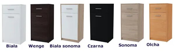 Wysoka Komoda Biała Mat T9-W21
