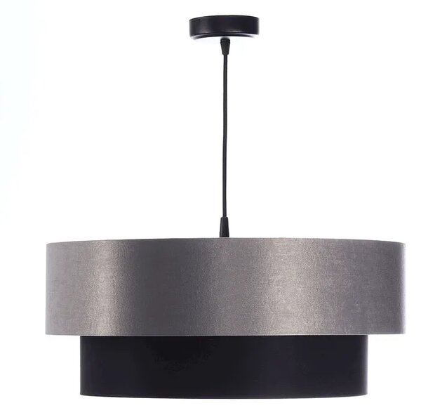 Szaro-czarna podwójna lampa wisząca - S414 K8-C19