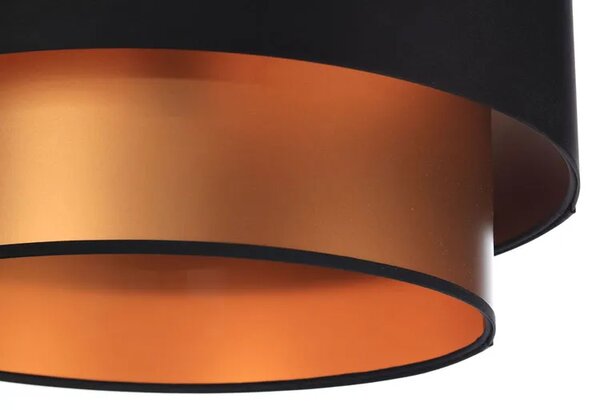 Miedziano-czarna lampa wisząca nad stół - S415 G5-C77