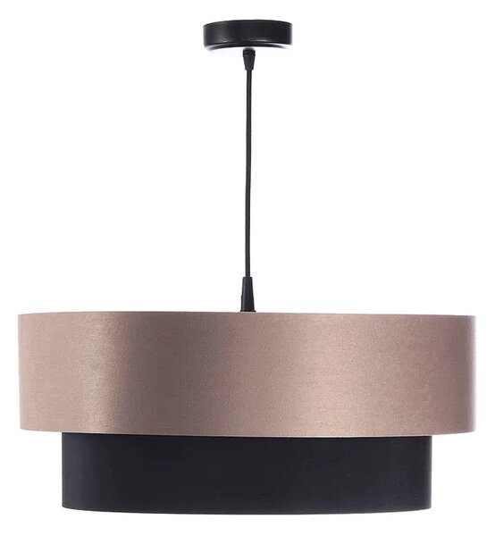 Beżowo-czarna lampa z podwójnym abażurem - S414 D2-F78