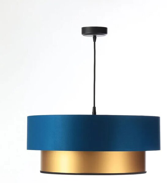 Złoto-granatowa lampa wisząca w stylu glamour - S416 L8-H58