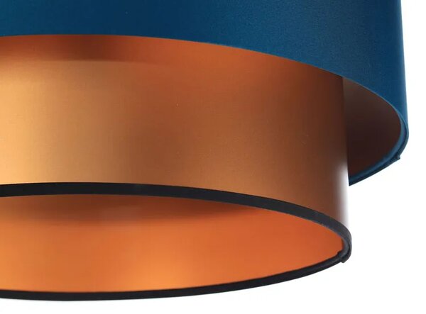Miedziano-granatowa lampa wisząca nad stół - 11X S416 P1-F55