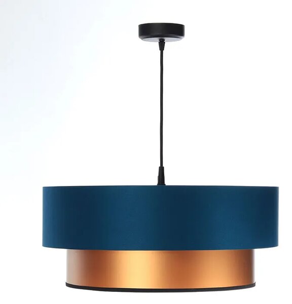 Miedziano-granatowa lampa wisząca nad stół - 11X S416 P1-F55