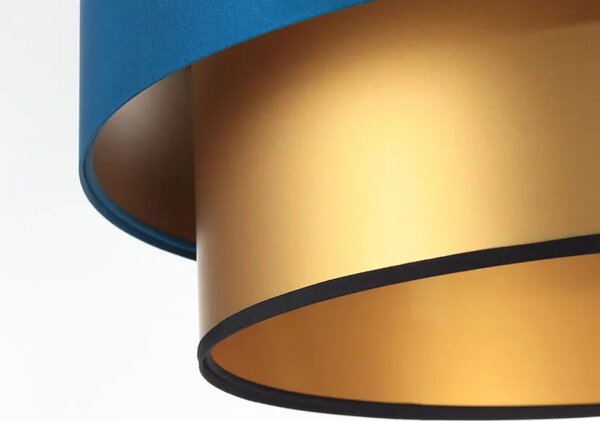 Złoto-granatowa lampa wisząca w stylu glamour - S416 L8-H58