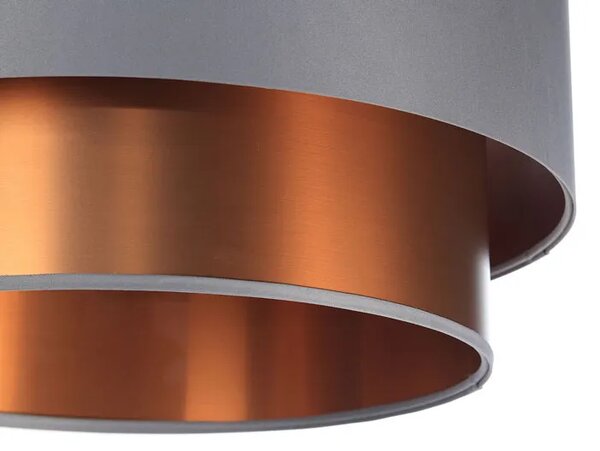 Miedziano-szara lampa wisząca nad stół - S418 C1-S38