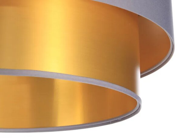 Złoto-szara lampa wisząca w stylu glamour - 4X S418 E5-G57