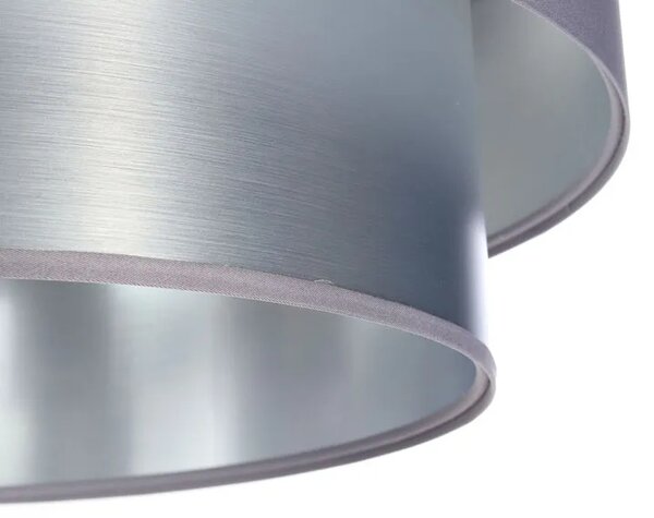 Srebrno-szara podwójna lampa wisząca - S418 D5-Z98