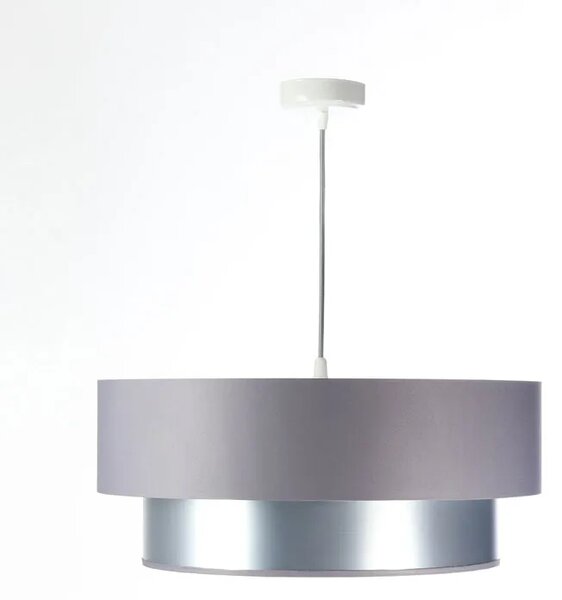 Srebrno-szara podwójna lampa wisząca - S418 D5-Z98