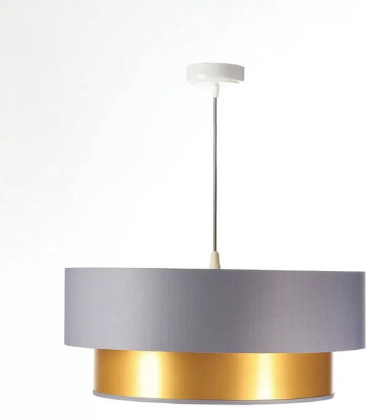 Złoto-szara lampa wisząca w stylu glamour - 4X S418 E5-G57