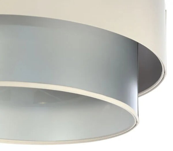 Srebrno kremowa okrągła lampa wisząca S419 P8-P84