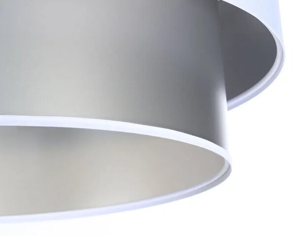 Srebrno-biała nowoczesna lampa wisząca - S420 D6-P44
