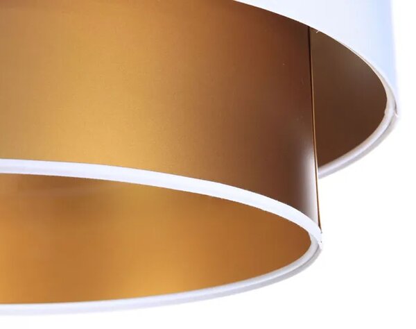 Złoto-biała lampa wisząca w stylu glamour - 5X S420 B9-R29