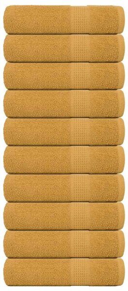 Ręczniki do rąk frogn 10 szt. złoty 50x100 cm 360 g/m²