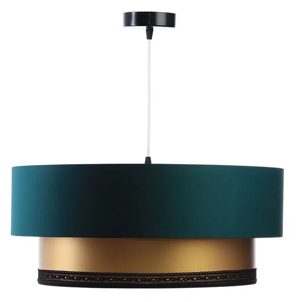 Zielono-złota lampa wisząca glamour nad stół - S423 L0-P94