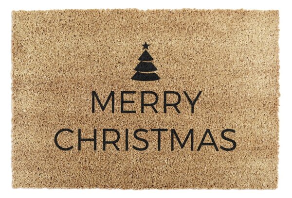 Wycieraczka ze świątecznym motywem z włókna kokosowego 40x60 cm Merry Christmas – Artsy Doormats