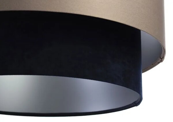 Lampa wisząca z satynowo-welurowym abażurem - S426 G4-M47