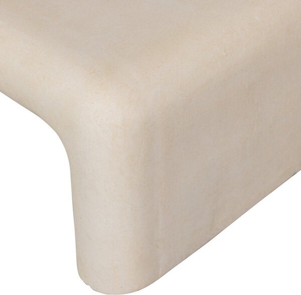 Kremowe stoliki w dekorze kamienia zestaw 2 szt. 42x92 cm Stani – WOOOD
