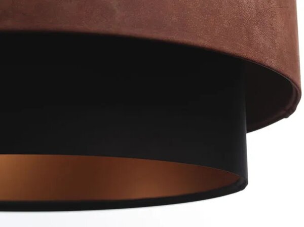 Bordowa lampa wisząca nad stół z abażurem - S429 D9-S76