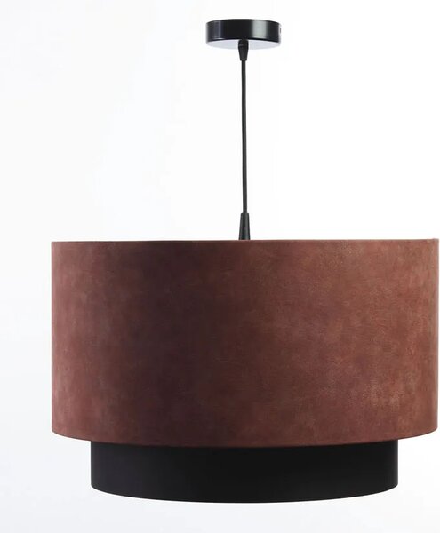 Bordowa lampa wisząca nad stół z abażurem - S429 D9-S76