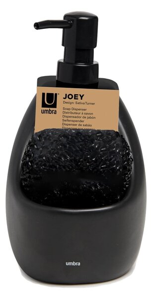 Czarny ceramiczny dozownik do mydła 590 ml Joey – Umbra