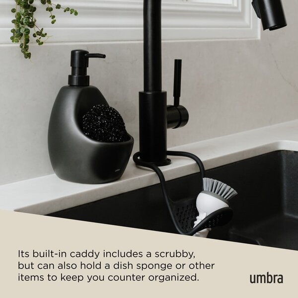 Czarny ceramiczny dozownik do mydła 590 ml Joey – Umbra