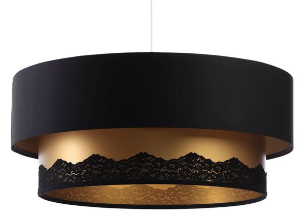 Czarno-złota lampa wisząca glamour nad stół - S432 P2-D92