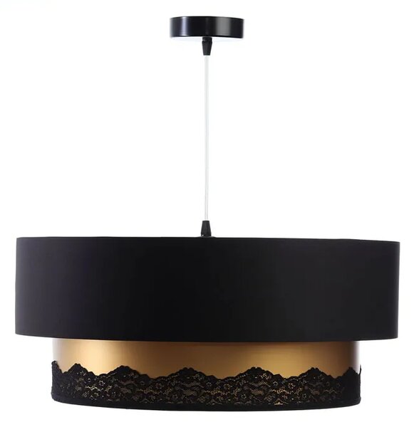 Czarno-złota lampa wisząca glamour nad stół - S432 P2-D92