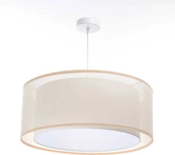 Kremowa nowoczesna duża lampa wisząca 4X S436 G1-E28