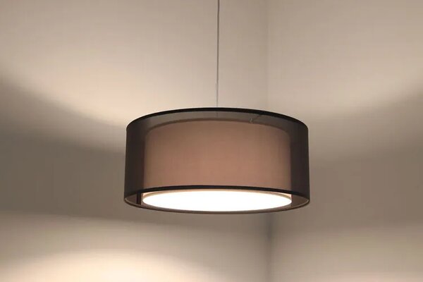 Brązowa elegancka lampa wisząca nad stół - S436 W5-S98