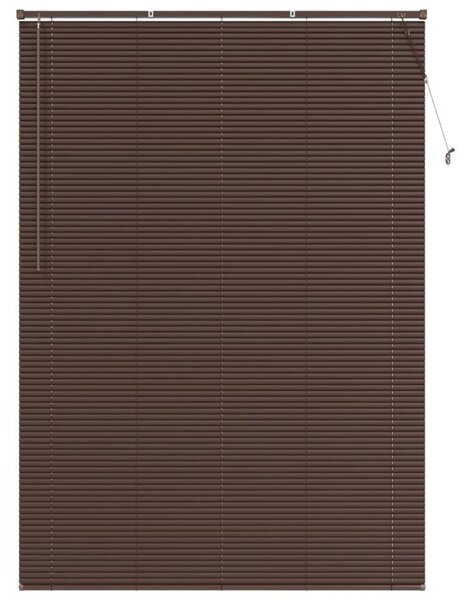 Żaluzja wenecka ciemnobrązowa z pvc 213 x 160 cm - eleganckie rozwiązanie do biur i gabinetów