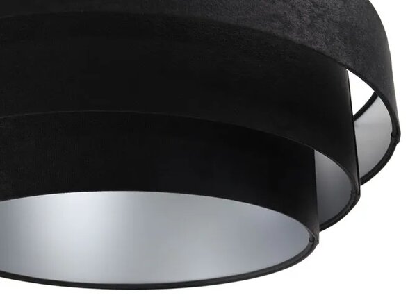 Czarno-srebrna potrójna lampa wisząca - 22X S438 R7-S13