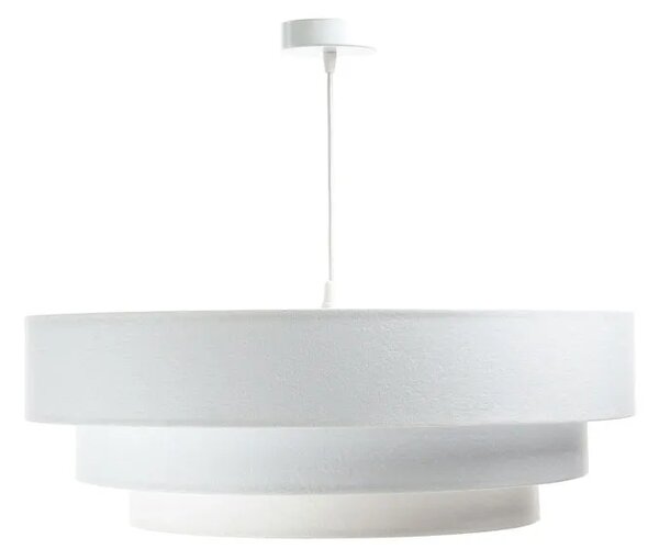 Biała skandynawska lampa wisząca welurowa - 6X S440 P0-G14