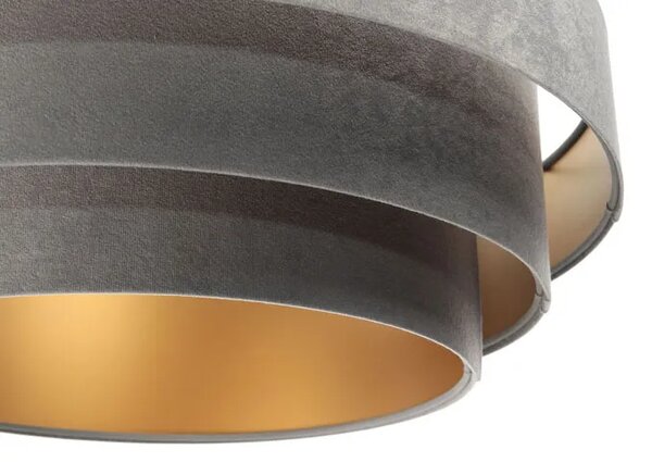 Szaro-złota lampa wisząca glamour - S439 S7-P83