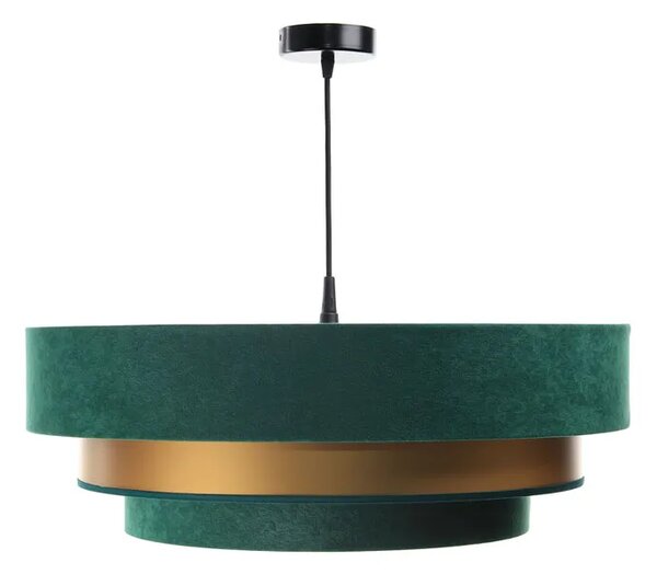 Zielono-złota trzywarstwowa lampa wisząca - S442 P5-F90