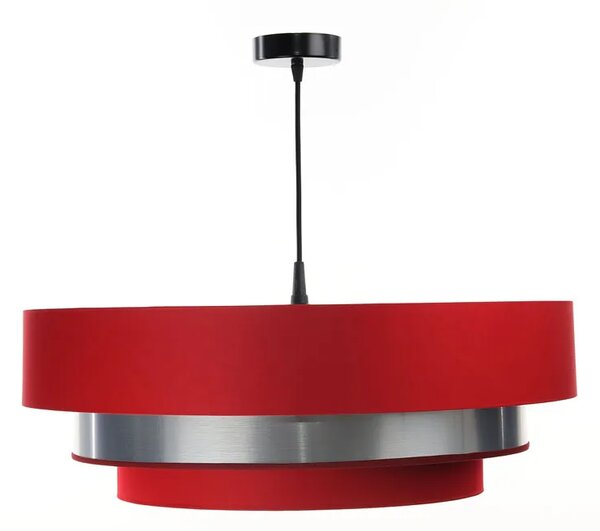 Czerwono-srebrna elegancka lampa wisząca nad stół - S458 F9-W18