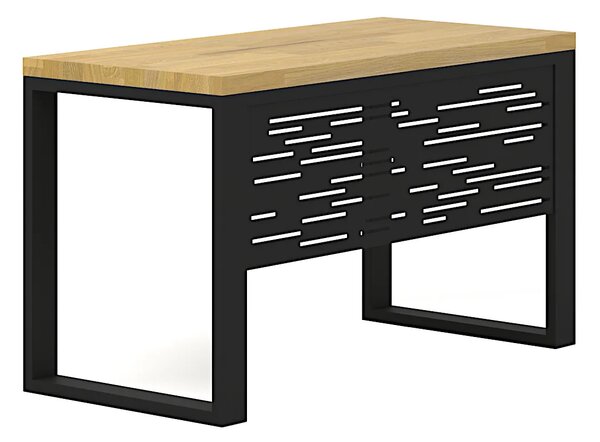 Loftowe biurko z drewna dębowego - Golur 3X