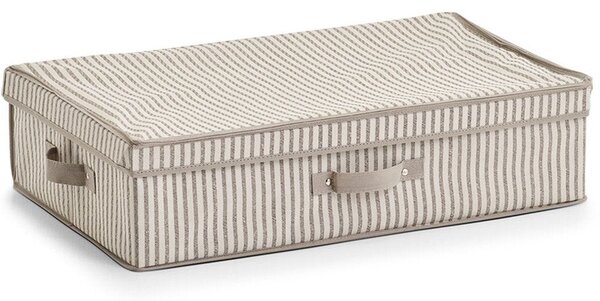 Składany pojemnik tekstylny z pokrywą, 61,5 x 38 x 16,5 cm, STRIPES