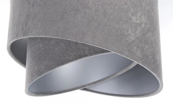 Szara asymetryczna lampa wisząca nad stół - 3X S501 H1-K59