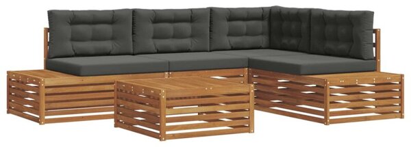 Zestaw mebli ogrodowych z litego drewna akacjowego z poduszkami - nowoczesny i elegancki design