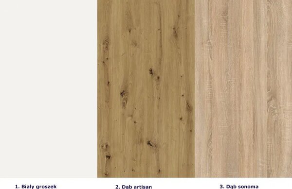 Komplet 7 szafek kuchennych 240 cm dąb artisan S6-F87