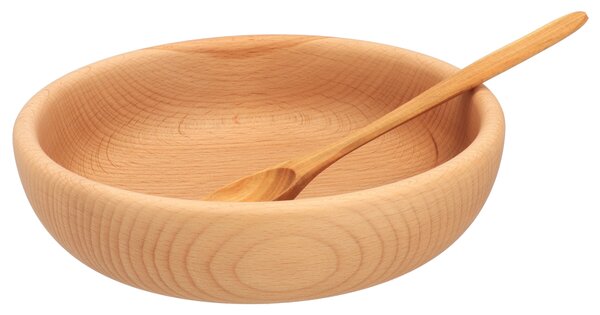 ČistéDřevo Zestaw miska 20 cm + łyżka 21 cm