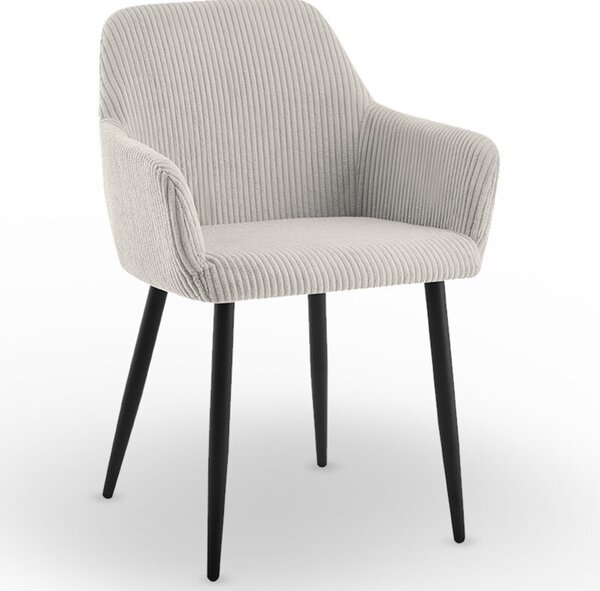 Nowoczesne stylowe krzesło kuchnia jadalnia salon KT206 lotta sztruks taupe
