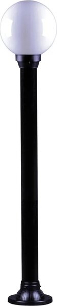 Czarna lampa ogrodowa stojąca S515-Paxa - opal