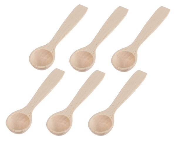 ČistéDřevo Łyżka drewniana 8 cm – 6 szt. w opakowaniu