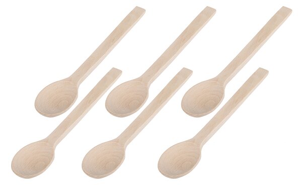 ČistéDřevo Łyżka drewniana 23 cm – 6 szt. w opakowaniu