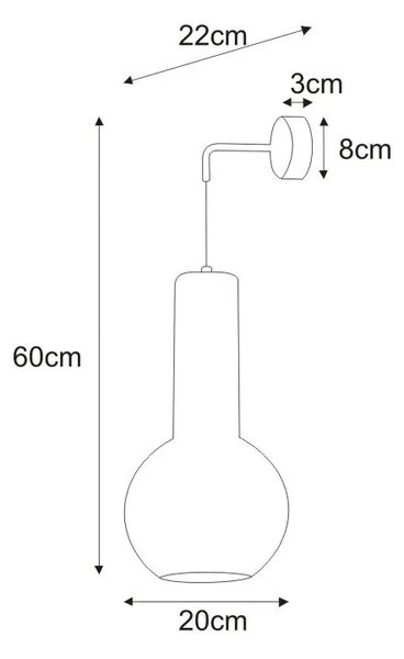 Czarno-złoty kinkiet druciany - 9X S526 P6-H32