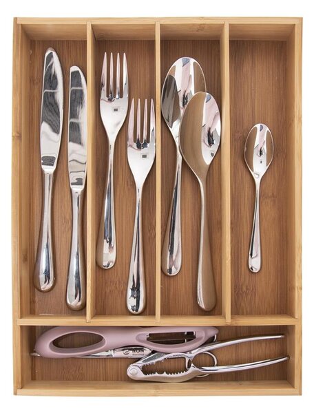 Orion Organizer na sztućce bambusowy 26 × 35 cm
